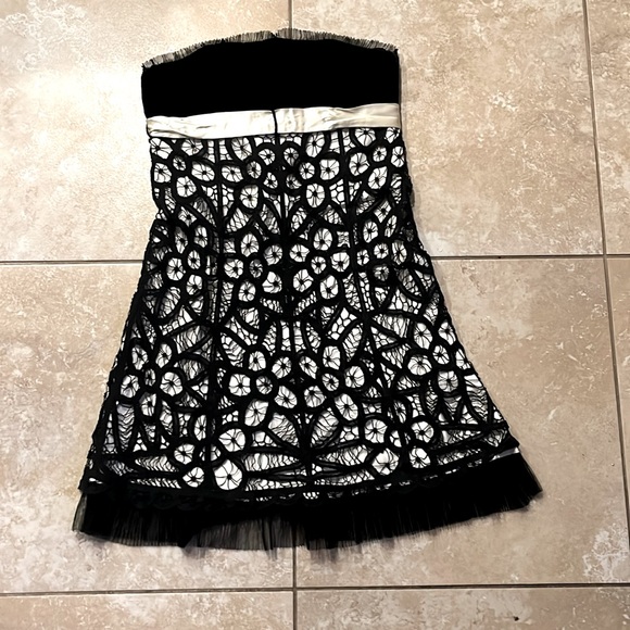 Betsey Johnson Dresses & Skirts - 🍓 Betsey Johnson Sz 6 eyelet lace detail sleeveless satin velvet dress